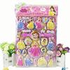 Adesivos de Espuma de Desenho Animado Princesa Gelo e Neve Estéreo Camada Dupla Vestir Quebra-Cabeça Educação Infantil Adesivos para Menina
