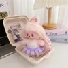 Conjunto de ropa para muñeca Labubu de barbería vintage, compatible con la 1ª, 2ª y 3ª generación de Labubu, incluye falda plisada de repuesto