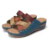 Sandalias de cuña casuales romanas caladas con tiras cruzadas y puntera abierta de talla grande 43 para mujer, Chanclas Cross-border Wish AliExpress 2023