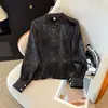 Nueva ropa de otoño, nuevo top holgado para mujer con cuello mao estilo chino, versátil para el uso diario, directo de fábrica