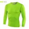 Macacão Esportivo Masculino Manga Longa Elástico Secagem Rápida Treinamento de Basquete Camada Base Outono Novo Corrida Fitness Roupa Top