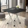 Mesa Plegable para Puestos, Mesa de Comedor, Mesa de Comedor Portátil para Dormitorios, Mesa Pequeña para 4 Personas, Adecuada para Espacios Pequeños