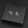 Pendientes de Aro Minimalistas Mismo Estilo de Zhu Zhengting, Unisex, Versátiles para Moda Urbana, Venta al por Mayor de Pendientes de Acero Inoxidable