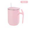 Copo de Água de Aço Inoxidável 304 Alto Valor de Cor Grande Capacidade Caneca de Isolamento para Escritório com Canudo Estilo Europeu Criativo Copo de Café