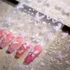 Céu Popular Celebridade da Internet Xiaohongshu Delicada como Fada Borboleta Japonesa DIY Flor Adesiva Suave Padrão de Flor Adesivos 6D para Unhas