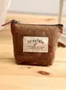 2830 Cartera Pequeña de Lona Fresca Floral para Monedas Bolsita Pequeña para Monedas Bolsa Cuadrada Linda para Auriculares Bolsa Pequeña