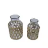 Artesanato em Vidro Capa de Garrafa de Palha Natural Pode Ser Usada para Cultivar Plantas em Vaso de Vidro com Água Cobertura de Malha Protetora Ornamentos de Mesa para Casa