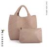 Bolso Transfronterizo para Mujer Caliente Bolso Tejido a Mano 2023 Bolso de Moda Bolso Tote de Gran Capacidad Bolso de Hombro Casual