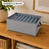 Serie de cajas de almacenamiento para ropa interior y ropa, tela no tejida, cajas organizadoras multitaladro, contenedores de almacenamiento para armario de dormitorio