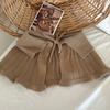 Chal infantil One Pan de otoño e invierno, estilo coreano, capa con cordones para niños y niñas, tejido de invierno, cálido, con cuello falso