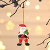 Pingente de argila macia de árvore de Natal Presente de Natal Cor de Papai Noel Pequeno pingente Decorações de adesivo para geladeira