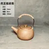 Conjunto de chaleira para fogão com aquecedor de chá, chaleira de fogão a carvão, panela com alça lateral de cerâmica, panela com viga de elevação de grés, panela de cerâmica, panela à prova de lenha