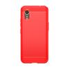 Adecuado para Funda de Teléfono Móvil Samsung Xcover 7 Cubierta Protectora de Fibra de Carbono Cepillada Samsung Xcover 7 Funda Blanda de TPU