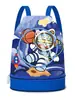 Bolsa de natación unisex para niños, separación de seco y húmedo, piscina, deportes, linda, nueva, compartimento independiente para zapatos, mochila