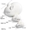 Molde de silicona con forma de conejo 3D para hornear, ideal para hacer mousse o pasteles.
