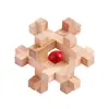 Cerradura Kongming de Mortaja y Espiga de Haya Cerradura Luban Juguete de Ocio para Niños Barril de Vino de Madera Juguete Educativo Transfronterizo para Personas Mayores