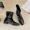 Primer Encuentro Jifa Botines Elásticos Blancos de Tacón Bajo a la Moda para Mujer 2026 Nuevo Otoño Invierno