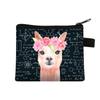 Nova Bolsa de Moedas Curta de Animal Fofo 2021 Mini Carteira de Cartão Bolsa de Armazenamento de Moedas com Impressão Digital para Cabelo