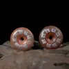 Madera de Azufaifo Golpeada por el Rayo con Hilo de Plata Incrustado Mantra de Nueve Caracteres Tai Chi Bagua Hebilla de Seguridad Colgante Suministro del Fabricante en Stock