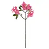 Flor Artificial Pequeña Azalea de 3 Ramas Ramo Decoración para Hogar Boda Atrezo Fotografía Atrezo Decoración del Hogar Flor Falsa