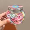 Elásticos de Cabelo Infantis de Alta Elasticidade Não Machucam o Cabelo Anéis Coloridos de Tecido de Fio Atoalhado Acessórios de Cabelo Elásticos para Meninas Cordas de Cabelo Elásticos de Cabelo para Bebês Acessórios de Cabeça
