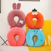 Almohada de Espuma Viscoelástica de Color Sólido en Forma de U, Almohada Redonda de Viaje para el Cuello, Almohada de Espuma Viscoelástica en Forma de U al por Mayor con Impresión de Logo