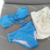 [7 colores] Nuevo traje de baño sexy con parte superior de tubo color caramelo estilo ins, bikini de alta gama para vacaciones en la playa para mujer