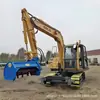 Excavadora Pequeña Desmalezadora, Trituradora de Pasto, Protección de Taludes de Recuperación de Tierras, Deshierbe, Cortacésped Totalmente Automático