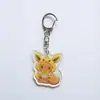 Animación de Dibujos Animados Pokémon Periférico Llavero Acrílico Serie Eevee Bidimensional Colgante Decoración de Llavero