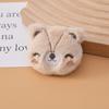 Raposa de Jade Colorida Urso de Veludo Cabeça Roupas Sapatos e Meias Bolsa Chaveiro Estéreo Enchimento de Algodão Boneca DIY Broche de Pelúcia Acessórios