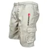 Shorts Cargo de Moda Multibolsos em Estoque Venda Quente Transfronteiriça Calças Casuais Masculinas Comprimento até o Joelho Comércio Exterior Amazon Shorts Cargo