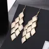 ¡Guau!Moda Transfronteriza Europea y Americana, Varios Pendientes Largos Metálicos de Borla Exagerada de Estilo Moderno con Elementos Elegantes