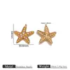 Estilo Oceano Estrela-do-mar Polvo Concha Colorida Pingente Pingente de Aço Inoxidável Pulseira Colar DIY Acessórios Atacado