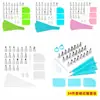 Herramientas para Decorar Pasteles Transfronterizas Juego de 33 Piezas en Caja Boquillas Pequeñas y Medianas, Juego de Raspadores de Crema
