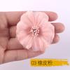 Yiwu Tela de Seda de Microfibra Materiales de Flores DIY Flor Artificial Hecha a Mano Pasador de Pelo Accesorios de Tela Accesorios Al Por Mayor