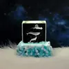 Venta al por mayor transfronteriza: Luz nocturna de cristal de galaxia, adorno en forma de cubo, nube en forma de corazón y medusa con tallado interno, regalo artesanal de cristal