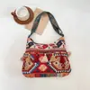 Bolso de mujer con flecos estilo étnico bohemio, bolso de hombro único, moderno, elegante, tendencia callejera, estilo vacacional, gran capacidad, bolso cuadrado pequeño