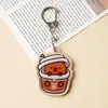 Llavero Colgante de Capibara de Acrílico de Dibujos Animados de Doble Cara Accesorio Decorativo Regalo Juguete Regalo de Negocios