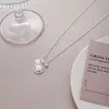 Nuevo Collar con Colgante de Flor Deseosa Cuatro en Uno Estilo Chino para Mujer, Cadena para Clavícula Exquisita de Lujo Ligero Retro, Accesorio Versátil de Nicho