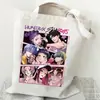Bolso de Hombro Versátil Diario para Estudiante con Estampado de Dibujos Animados Anime Moda Transfronteriza Bolso de Lona Portátil de Gran Capacidad