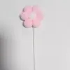 Decoración de Pastel Bolas de Pelusa Blancas Rosas Azules Nubes Tarjeta Grande Pequeña Enchufe Tridimensional Repostería Pastel Vestir