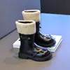 Zapatos Infantiles Wuma Botas de Cuero de Caña Alta para Niños 2026 Nuevo Estilo Invierno Niñas Pequeñas Forradas de Terciopelo Cálidas Modernas Botas Largas