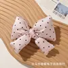 Tela Coreana Dulce de Lunares Relleno de Algodón Tridimensional Lazo Nudo Pinza de Garra DIY Accesorios para el Cabello de Mujer Broche Accesorios para Ropa