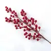 Atacado de fábrica para casa azevinho vermelho fortuna vermelha fruta flor artificial balde de bênção de Ano Novo decoração de sala de estar simulação decoração de baga