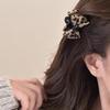 Presilha Pequena Fofa de Leopardo com Laço Feminina de Alta Qualidade 2024 Novo Presilha de Cabelo de Princesa Franja Lateral Acessórios de Cabelo