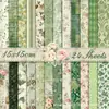 Ww211 Papel de Fundo com Padrão Retrô Material DIY Cultural e Criativo Decoração de Flor Rosa Retrô Papel de Fundo Dupla Face
