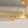 Luxo Leve e Sensação de Alta Qualidade, Colar em Formato de Cintura Todo em Diamante para Mulheres, Requintado e Versátil, Corrente de Zircônia Microincrustada, Corrente para Clavícula, Simples e Adequado para o Dia a Dia