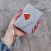 Monedero de Color Sólido con Borla de Frutas y Verduras Shein 70% de descuento Cartera Estilo Ins Cartera para Mujer Portatarjetas de Estudiante Cartera Delgada