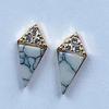 Ins manicura turquesa rectangular circón joyería irregular amor mariposa uña DIY decoraciones pegar diamante