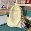 Mochila Estilo Floresta para Mulheres, Sensação de Alta Qualidade, Simples e Versátil, Adequada para Alunos do Ensino Médio, Mochila para Passeio no Campus e Estudo Estilo Ins